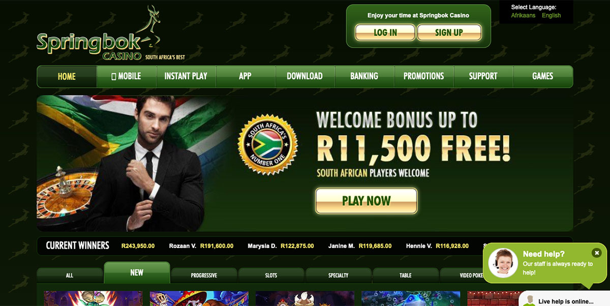 Springbok Casino Review