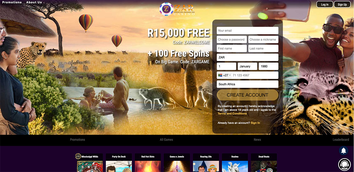 Zar casino online