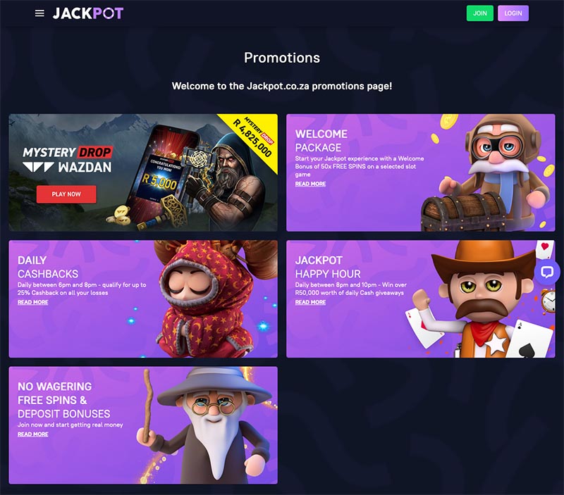 Jackpot promotions